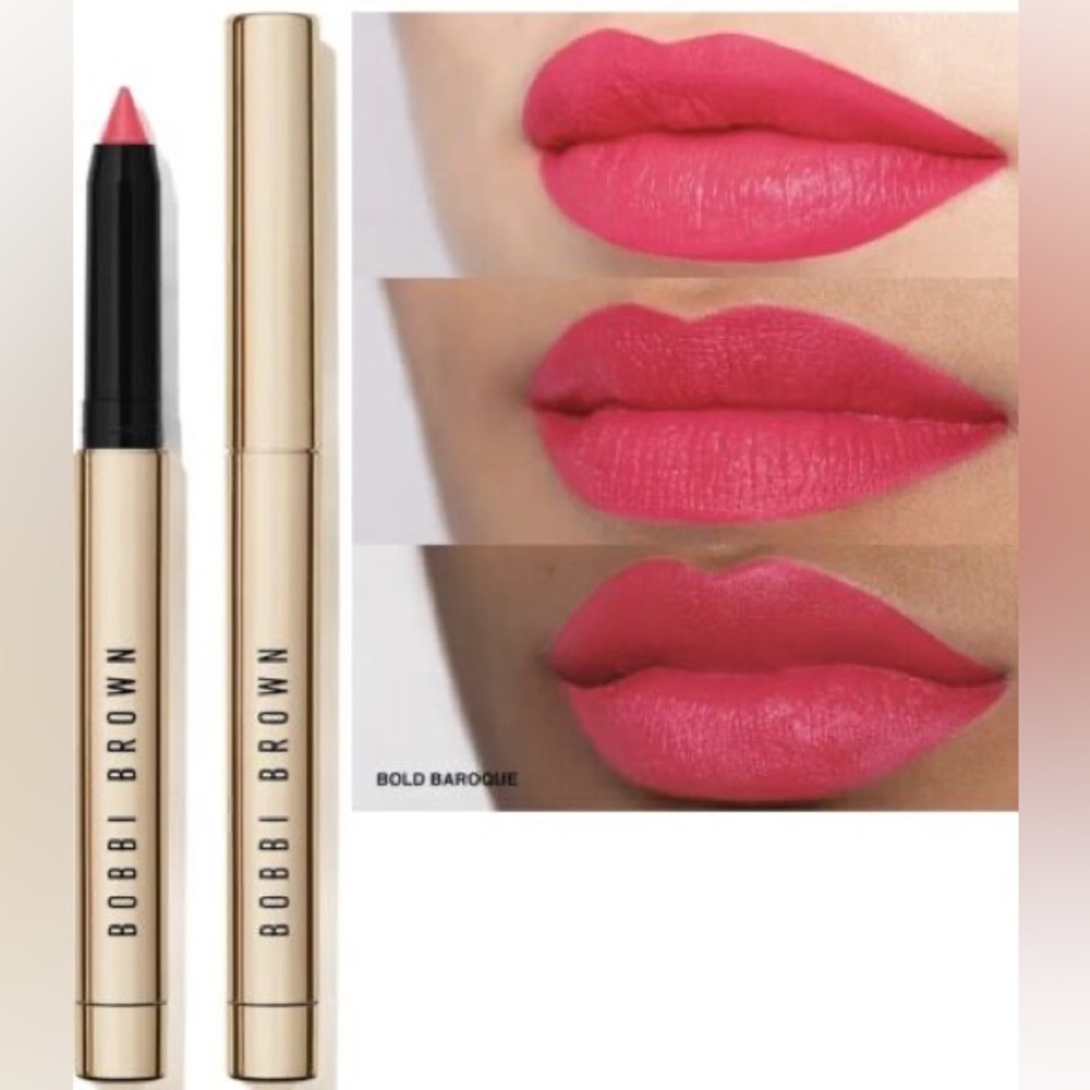 Bobbi Brown Luxe Defining Lipstick Bold Baroque $40 Sold Out Viral Color Smudge - Picture 6 of 10